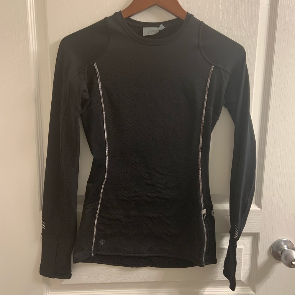 Athleta black long sleeve top